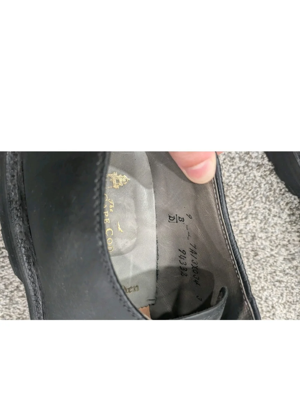 Alden Black Oiled Nubuck Plain Toe Bulcher Cape Cod Shoes 9433S Size 9 B/D